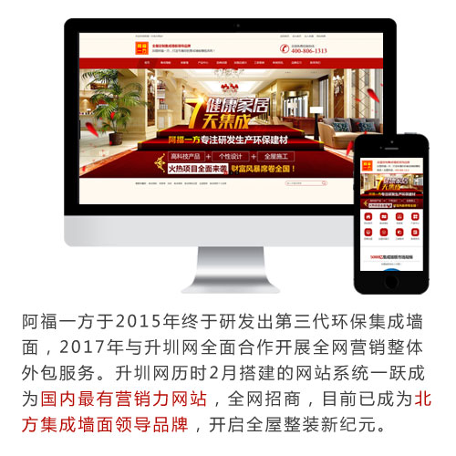 两月策划，一跃成为国内最有营销力墙板招商网站